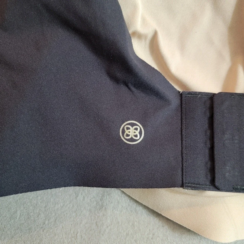 HoneyLove Runway Cross Over Bra Size XL Undergarment‎ GUC Black Comfort Lined
